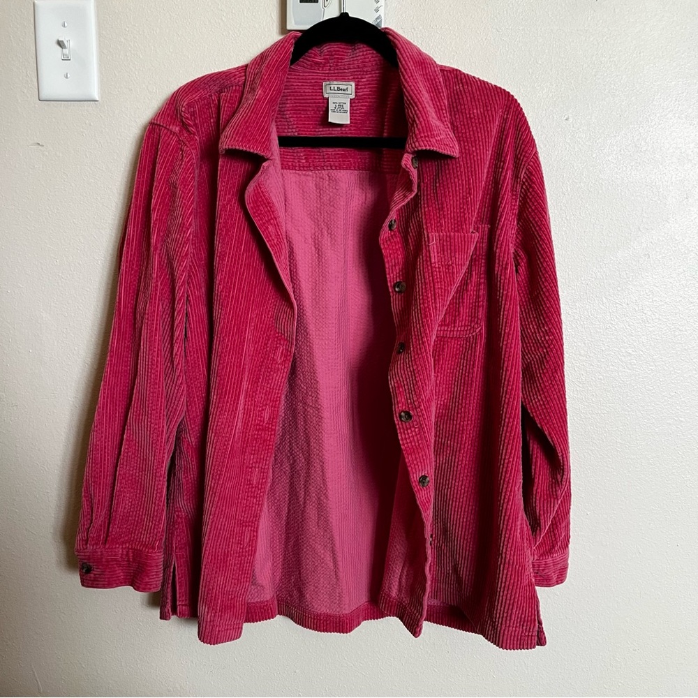 L.L. Bean corduroy shirt.